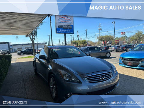 2014 Infiniti Q60 Convertible for sale at Magic Auto Sales in Dallas TX