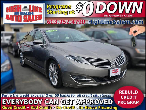 2016 Lincoln MKZ for sale at High Line Auto Sales of Salem in Salem NH