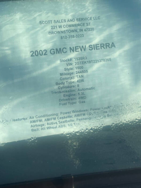 2002 GMC Sierra 1500