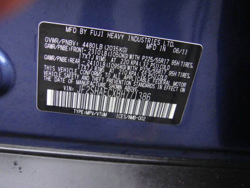 2011 Subaru Forester 2.5X Limited