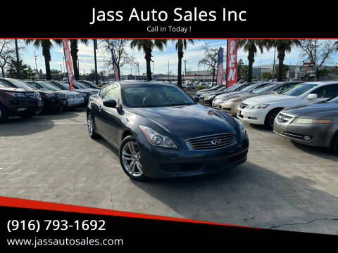 2009 Infiniti G37 Coupe for sale at Jass Auto Sales Inc in Sacramento CA