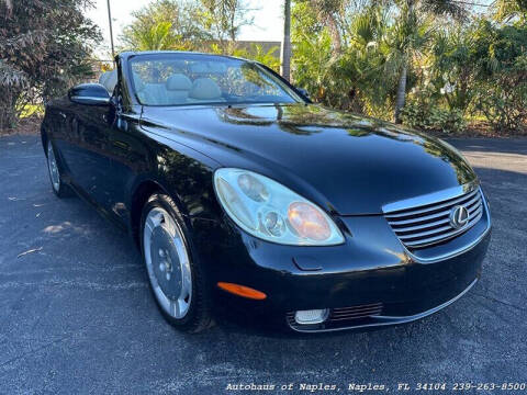 2002 Lexus SC 430 for sale at Autohaus of Naples in Naples FL