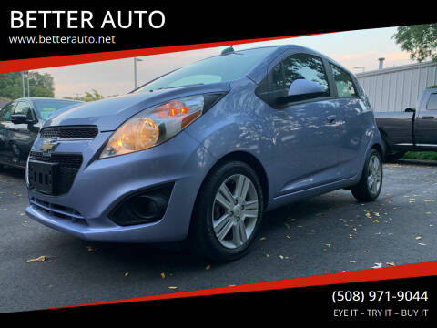 2015 Chevrolet Spark for sale at BETTER AUTO in Attleboro MA