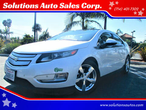 2012 Chevrolet Volt for sale at Solutions Auto Sales Corp. in Orange CA