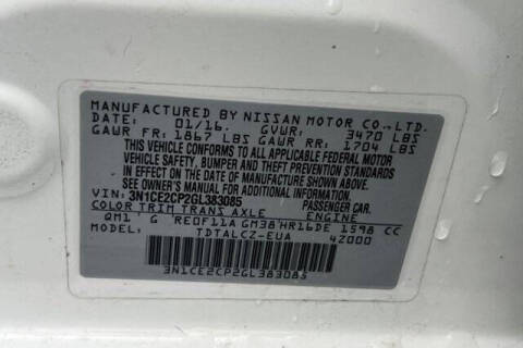2016 Nissan Versa Note S Plus
