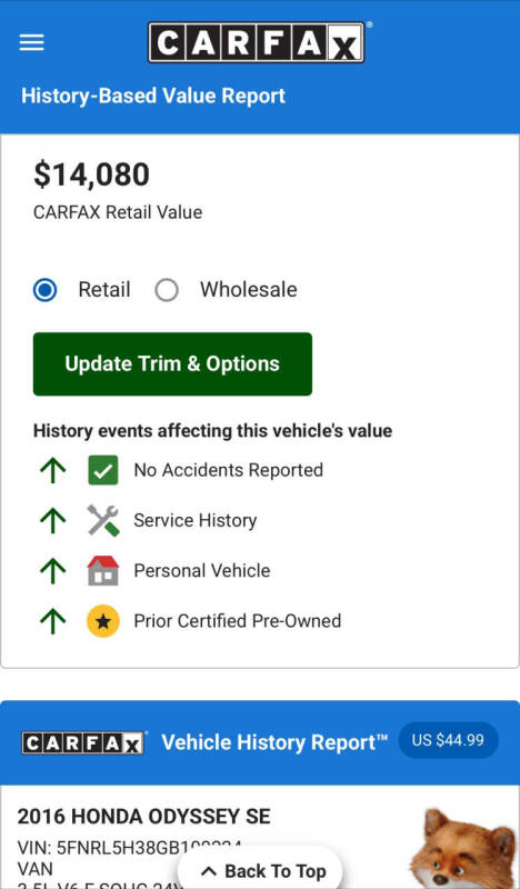 2016 Honda Odyssey SE