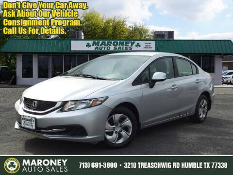 2013 Honda Civic for sale at Maroney Auto Sales in Humble TX