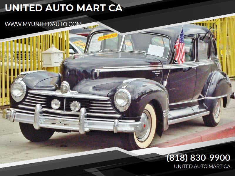 1947 Hudson Commodore for sale at UNITED AUTO MART CA in Arleta CA