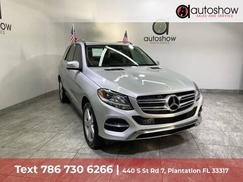 2016 Mercedes-Benz GLE for sale at AUTOSHOW SALES & SERVICE in Plantation FL
