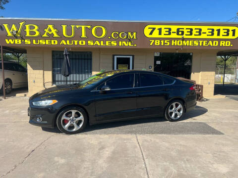 2015 Ford Fusion for sale at WB'S USED AUTO SALES INC in Houston TX