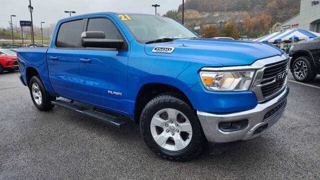 Used 2021 RAM Ram 1500 Big Horn with VIN 1C6SRFFT2MN562209 for sale in Hazard, KY