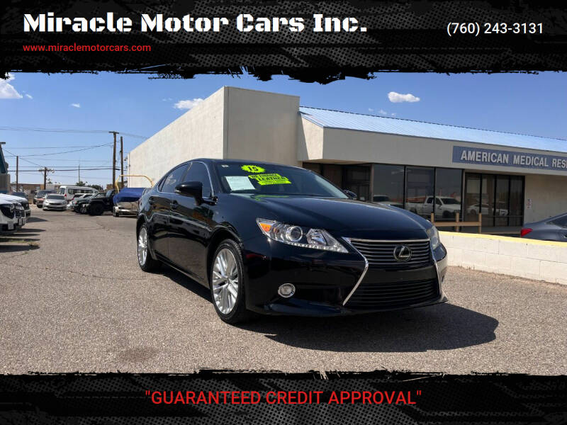 2015 Lexus ES 350 for sale at Miracle Motor Cars Inc. in Victorville CA