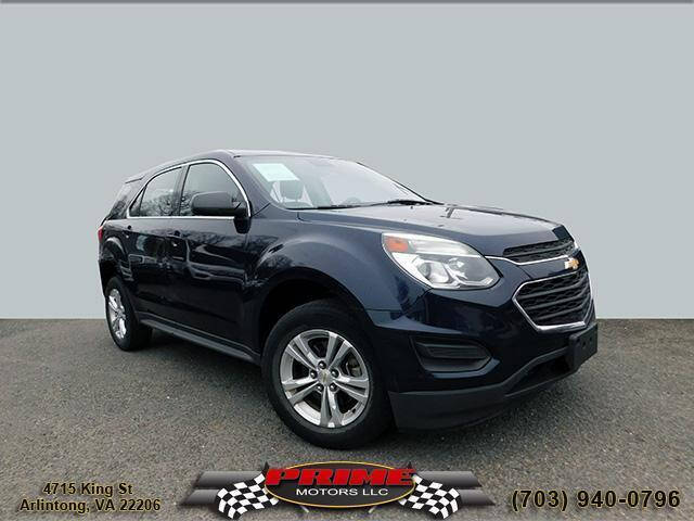 2017 Chevrolet Equinox for sale at PRIME MOTORS LLC in Arlington VA