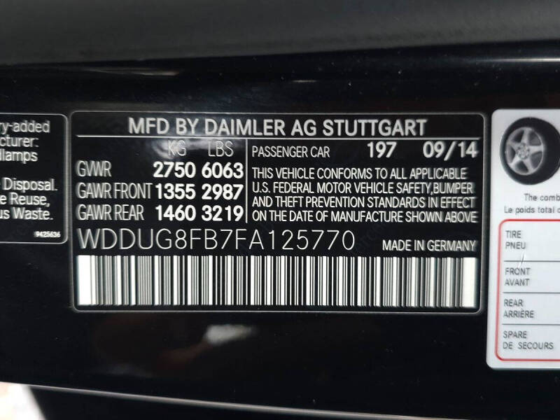 2015 Mercedes-Benz S-Class S 550 4MATIC
