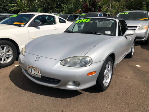 2001 Mazda MX-5 Miata for sale at PACIFIC ISLAND AUTO SALES in Wahiawa HI