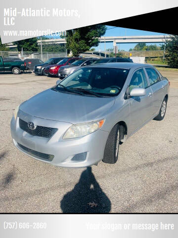 2009 Toyota Corolla for sale at Mid-Atlantic Motors, LLC in Portsmouth VA