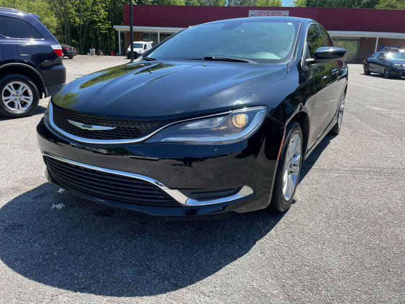 2016 Chrysler 200 for sale at Certified Motors LLC in Mableton GA