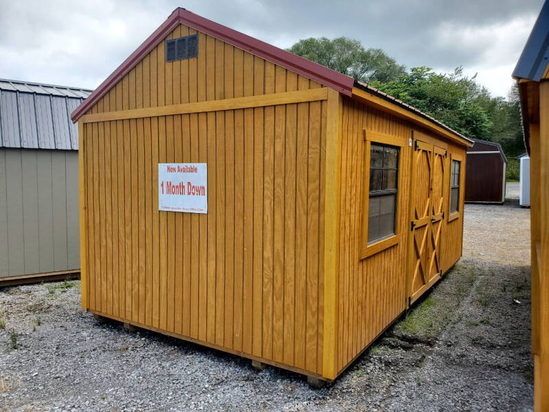  10X20 UTILITY BUILDING TREATED-SIDE DOOR W/2 WINDOWS for sale at Auto Energy - Timberline Barns in Lebanon VA