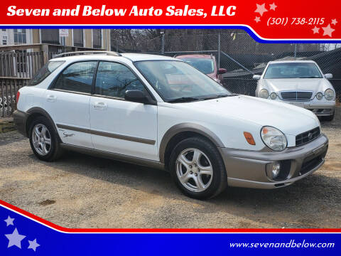 2002 Subaru Impreza for sale at Seven and Below Auto Sales, LLC in Rockville MD
