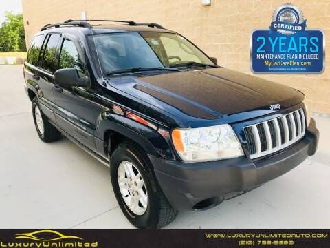 2004 Jeep Grand Cherokee for sale at LUXURY UNLIMITED AUTO SALES in San Antonio TX