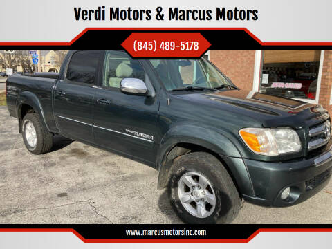 2006 Toyota Tundra for sale at Verdi Motors & Marcus Motors in Pleasant Valley NY