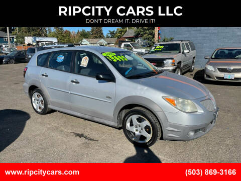 2005 Pontiac Vibe for sale at RIPCITY CARS LLC in Portland OR