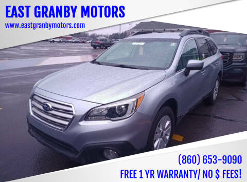 2016 Subaru Outback for sale at EAST GRANBY MOTORS in East Granby CT