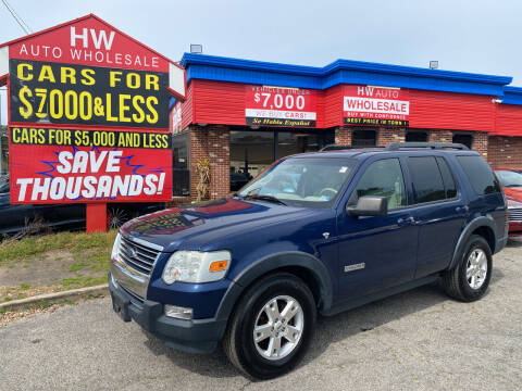 2007 Ford Explorer for sale at HW Auto Wholesale in Norfolk VA