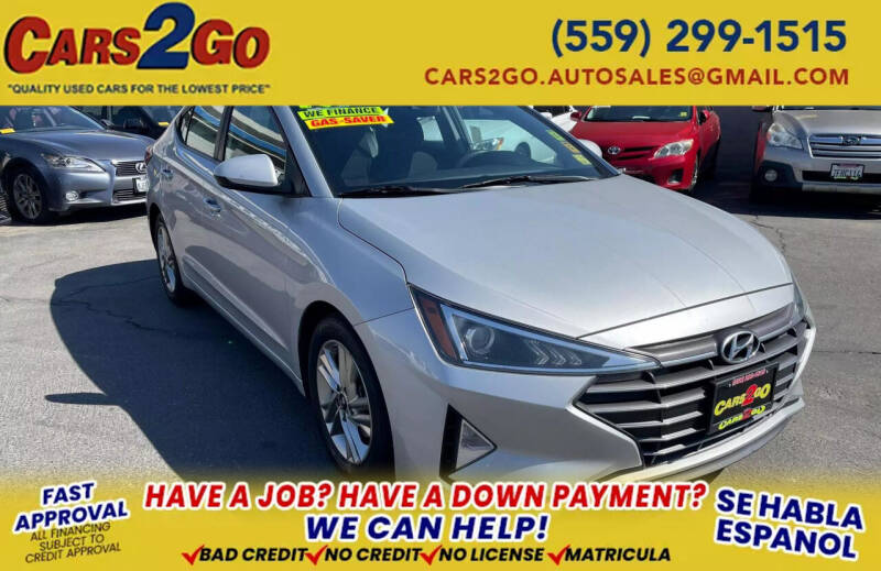 2019 Hyundai Elantra for sale at Cars 2 Go in Clovis CA