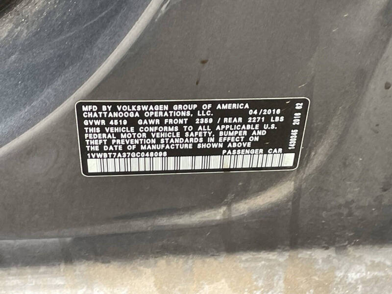 2016 Volkswagen Passat