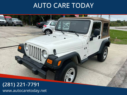 2006 Jeep Wrangler for sale at AUTO CARE TODAY in Spring TX