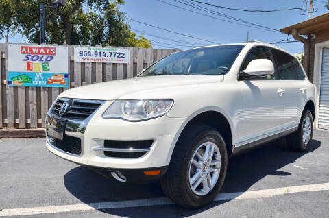 2010 Volkswagen Touareg for sale at ALWAYSSOLD123 INC in Fort Lauderdale FL