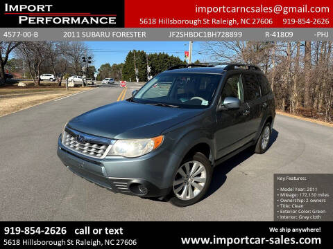 2011 Subaru Forester for sale at Import Performance Sales in Raleigh NC
