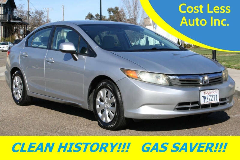 2012 Honda Civic for sale at Cost Less Auto Inc. in Rocklin CA