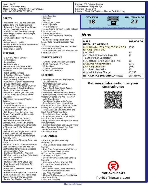 2023 Mercedes-Benz C-Class AMG C 43