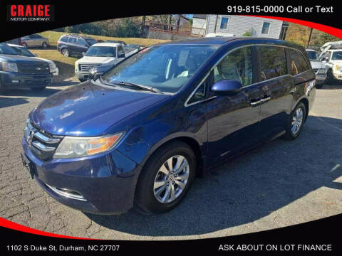 2016 Honda Odyssey for sale at CRAIGE MOTOR CO in Durham NC