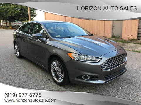 2014 Ford Fusion for sale at Horizon Auto Sales in Raleigh NC