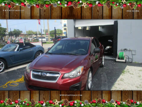 2012 Subaru Impreza for sale at K & V AUTO SALES LLC in Hollywood FL