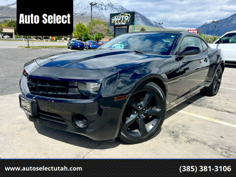 2013 Chevrolet Camaro for sale at Auto Select in Orem UT