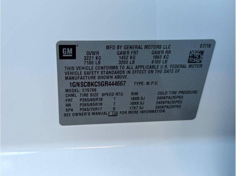 2016 Chevrolet Tahoe LT