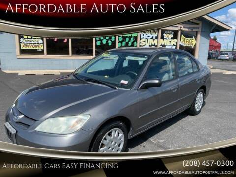 2005 Honda Civic for sale at Affordable Auto Sales in Post Falls ID