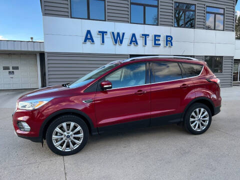 2018 Ford Escape for sale at Atwater Ford Inc in Atwater MN