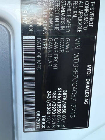 2012 Mercedes-Benz Sprinter 2500