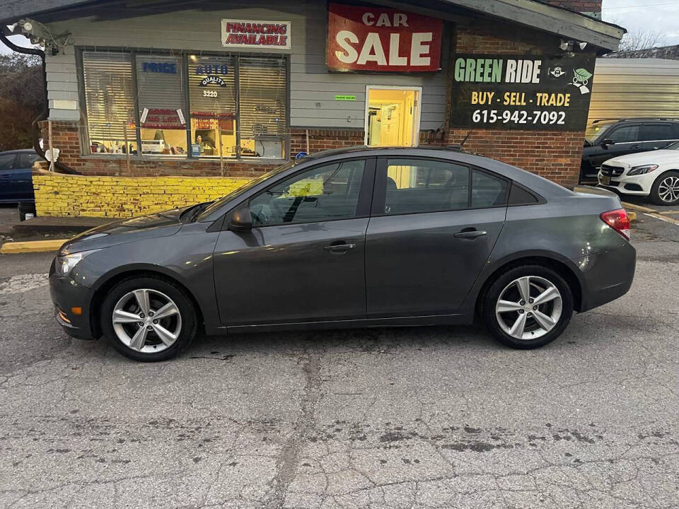 2013 Chevrolet Cruze for sale at Green Ride LLC in NASHVILLE, TN