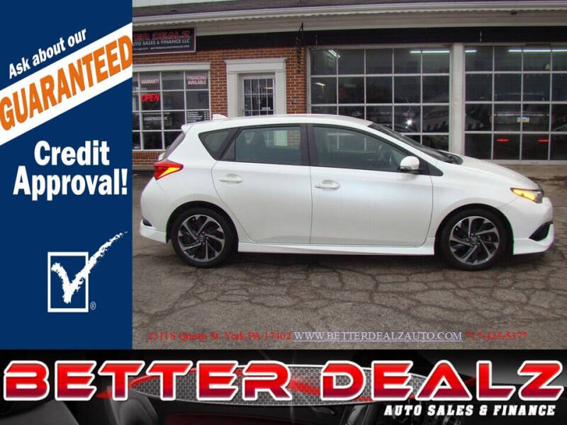 2017 Toyota Corolla iM for sale at Better Dealz Auto Sales & Finance in York PA