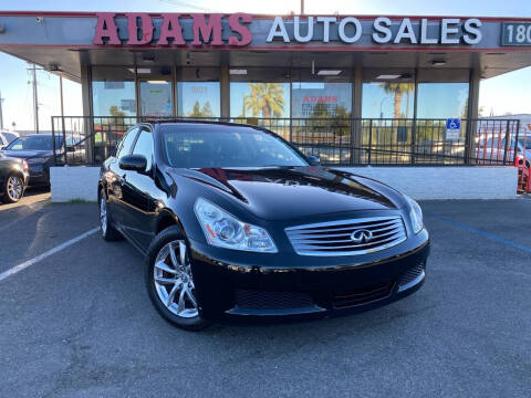 2008 Infiniti G35 for sale at Adams Auto Sales CA in Sacramento CA