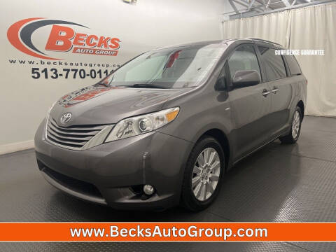 2017 Toyota Sienna for sale at Becks Auto Group in Mason OH