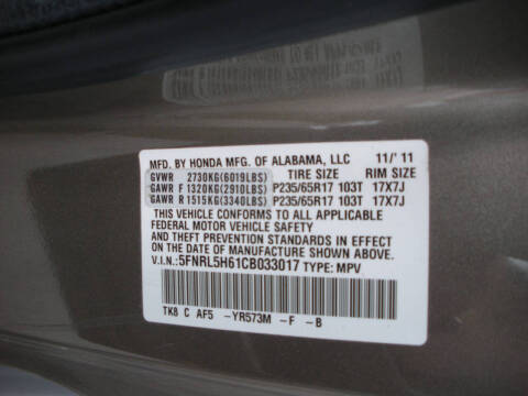 2012 Honda Odyssey EX-L