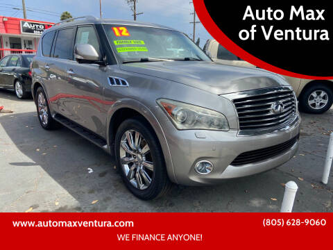 2012 Infiniti QX56 for sale at Auto Max of Ventura in Ventura CA