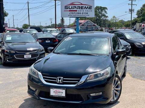 2014 Honda Accord for sale at Supreme Auto Sales in Chesapeake VA